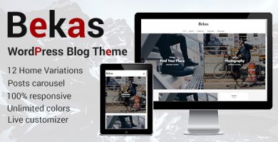قالب Bekas - قالب وبلاگ وردپرس ریسپانسیو