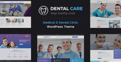 قالب Dental Care - قالب وردپرس پزشکی و دندان پزشکی