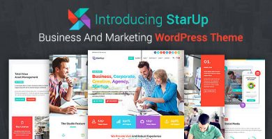 قالب StarUp - قالب وردپرس کسب و کار و بازاریابی