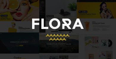 قالب Flora - قالب وردپرس خلاقانه
