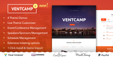 قالب Ventcamp - قالب رویداد و کنفرانس