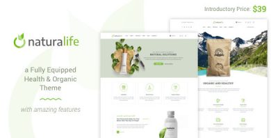 قالب NaturaLife - قالب وردپرس بهداشت و ارگانیک