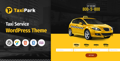 قالب Taxi Park - قالب وردپرس شرکت خدمات تاکسی