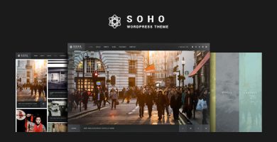 قالب SOHO - قالب وردپرس تمام صفحه عکس و ویدئو