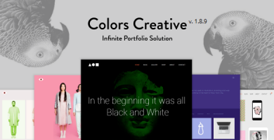 قالب Colors Creative - قالب نمونه کار برای فریلنسرها