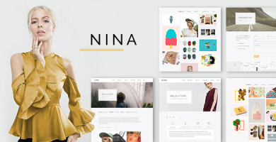 قالب Nina - قالب وردپرس نمونه کار ساده و خلاقانه