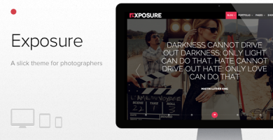 قالب Exposure - قالب عکاسی تمام صفحه برای وردپرس
