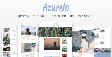 قالب Azurelo - قالب وردپرس بلاگی ریسپانسیو