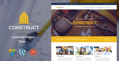 قالب Construct - قالب وردپرس ساخت و ساز