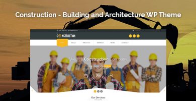 قالب Construction - قالب وردپرس معماری و ساخت و ساز