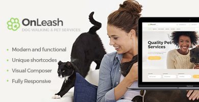 قالب OnLeash - قالب وردپرس خدمات حیوانات خانگی