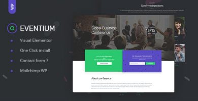 قالب Eventium - قالب وردپرس ویژه سایت رویداد