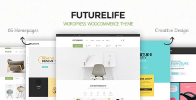 قالب Futurelife - قالب فروشگاهی وردپرس