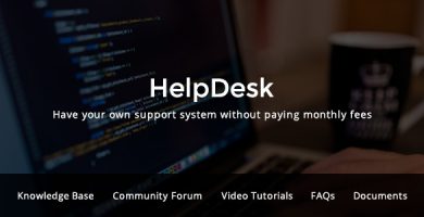قالب HelpDesk - قالب سایت مرکز پشتیبانی