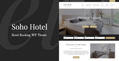 قالب Soho Hotel Booking - قالب وردپرس هتل