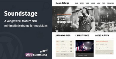 قالب Soundstage - قالب وردپرس برای گروه موسیقی