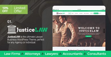 قالب JusticeLAW - پوسته وردپرس برای وکلا و مشاوران