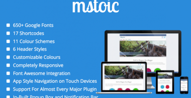 قالب Mstoic - قالب وبلاگ وردپرس