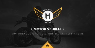 قالب Motor Vehikal - قالب وردپرس فروشگاه آنلاین موتور سیکلت