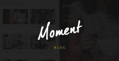 قالب Moment - قالب وردپرس وبلاگی خلاقانه