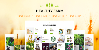 قالب Healthy Farm - قالب وردپرس غذا و کشاورزی