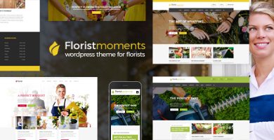 قالب Florist - قالب وردپرس سایت گل فروشی