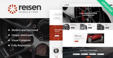 قالب Reisen - قالب وردپرس سایت مکانیکی و تعمیر خودرو