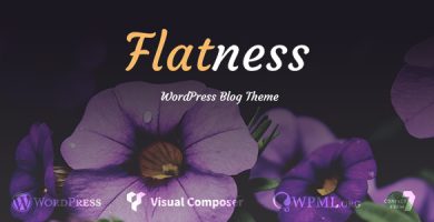 قالب Flatness - قالب وبلاگ وردپرس شخصی