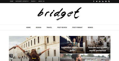 قالب Bridget - قالب مجله و وبلاگ وردپرس