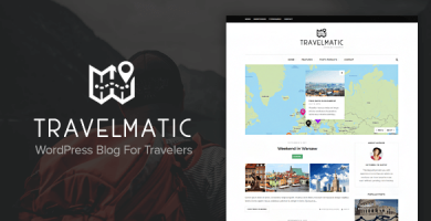 قالب Travelmatic - قالب وردپرس وبلاگ سفر