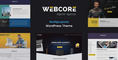 قالب Webcore - قالب وردپرس نمونه کار و آژانس
