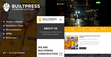 قالب BuiltPress - قالب وردپرس ساخت و ساز ساختمان