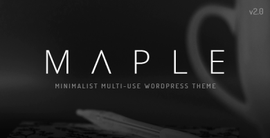 قالب Maple - قالب سایت مینیمال برای وردپرس