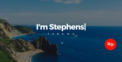قالب Stephens - قالب وردپرس نمونه کار شخصی