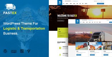 قالب FastEx - قالب وردپرس سایت شرکت حمل و نقل
