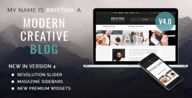 قالب Brixton Blog - قالب وبلاگ وردپرس