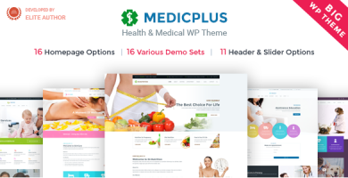 قالب Medic+ Health - قالب وردپرس پزشکی و سلامت
