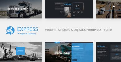 قالب Express - قالب وردپرس شرکت حمل و نقل