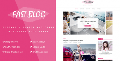 قالب FastBlog - قالب وبلاگ زیبا و ساده وردپرس