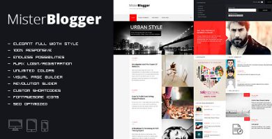 قالب MisterBlogger - قالب وردپرس وبلاگ و مجله