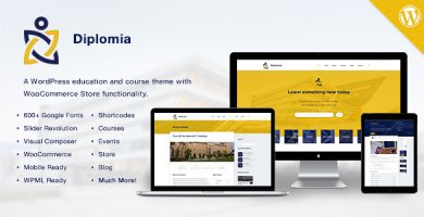 قالب Diplomia WordPress Theme - قالب وردپرس سایت آموزش