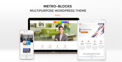 قالب Metro-Blocks - قالب وردپرس چند کسب و کار
