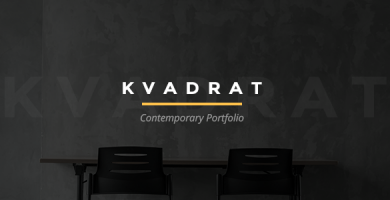 قالب Kvadrat - قالب وردپرس نمونه کار