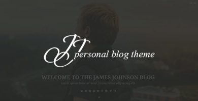 قالب JJ BLOG - قالب وردپرس وبلاگ شخصی