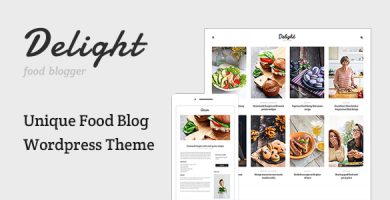 قالب Delight - قالب وردپرس وبلاگ غذا