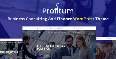 قالب Profitum - قالب وردپرس کسب و کار و مالی