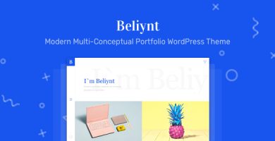 قالب Beliynt Lite - قالب وردپرس نمونه کارها