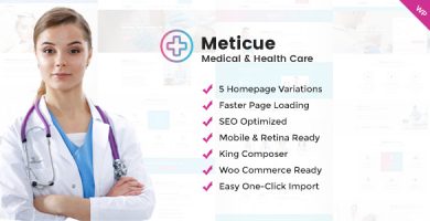 قالب Meticue - قالب وردپرس مرکز سلامتی و پزشکی