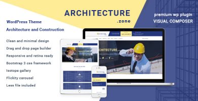 قالب Architecture Zone - قالب وردپرس معماری و ساخت و ساز