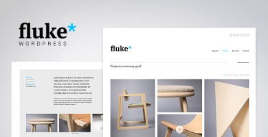 قالب Fluke - قالب وردپرس نمونه کار خلاقانه